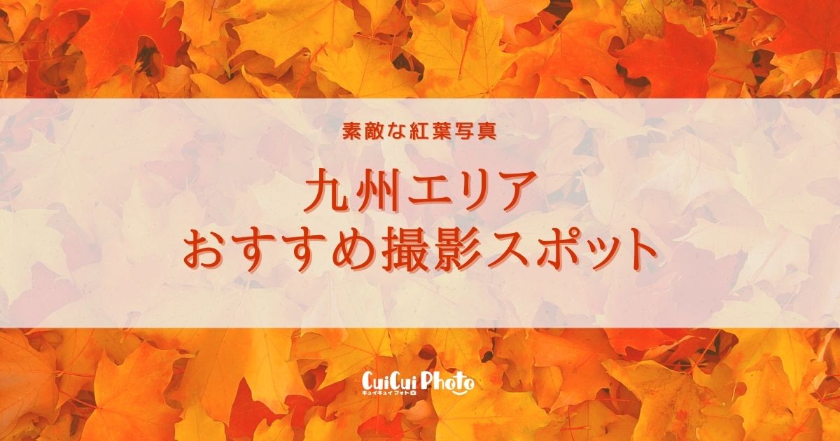 【九州】紅葉の季節におすすめの撮影スポット